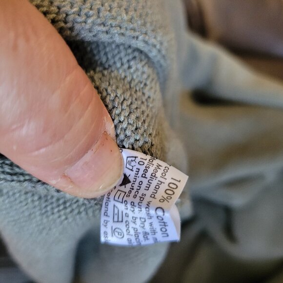 Eskandar Tan/Sand Knit Crossover Knit Sweater Size OS - Picture 9 of 9